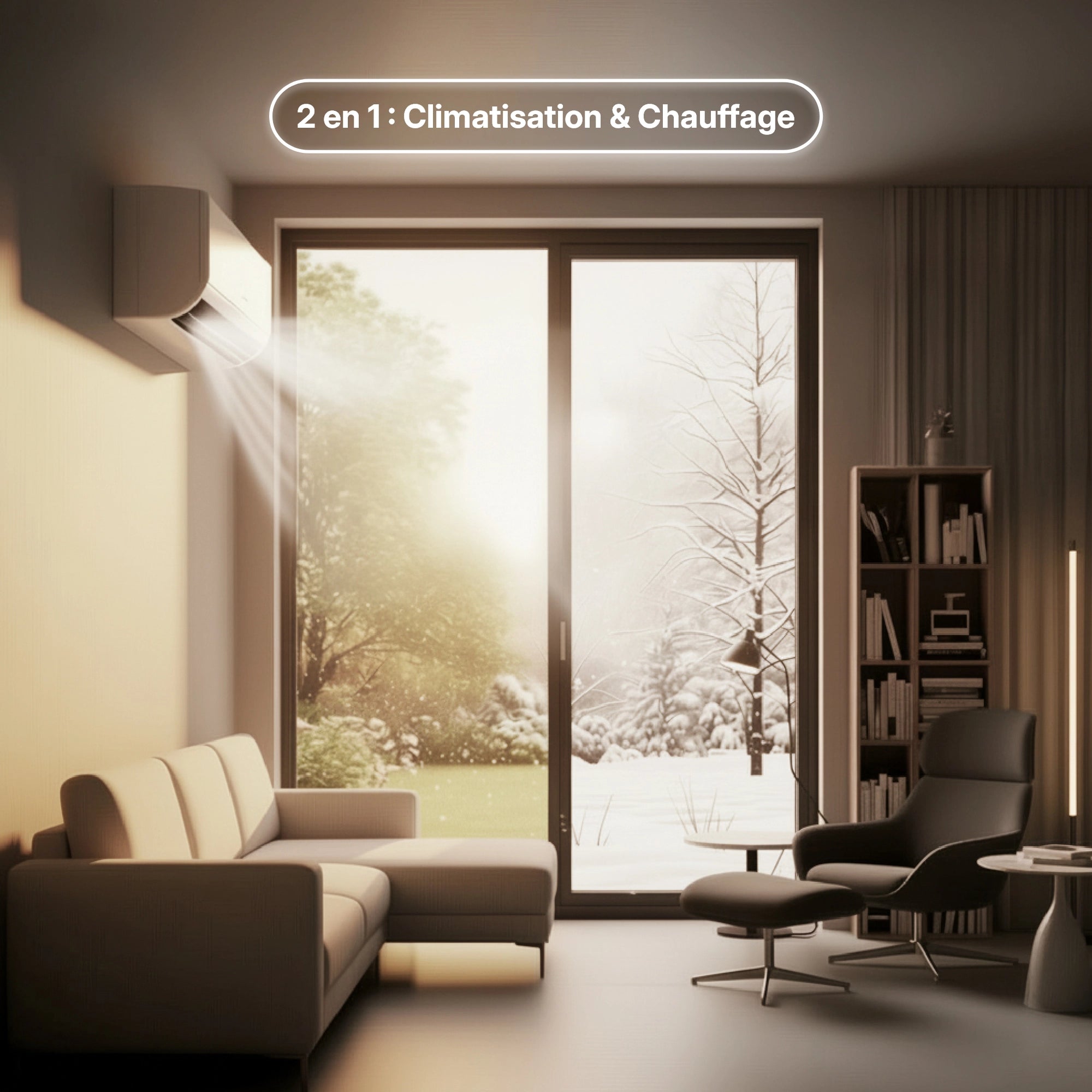 Climatiseur réversible - Pompe à chaleur Air Air (PAC)