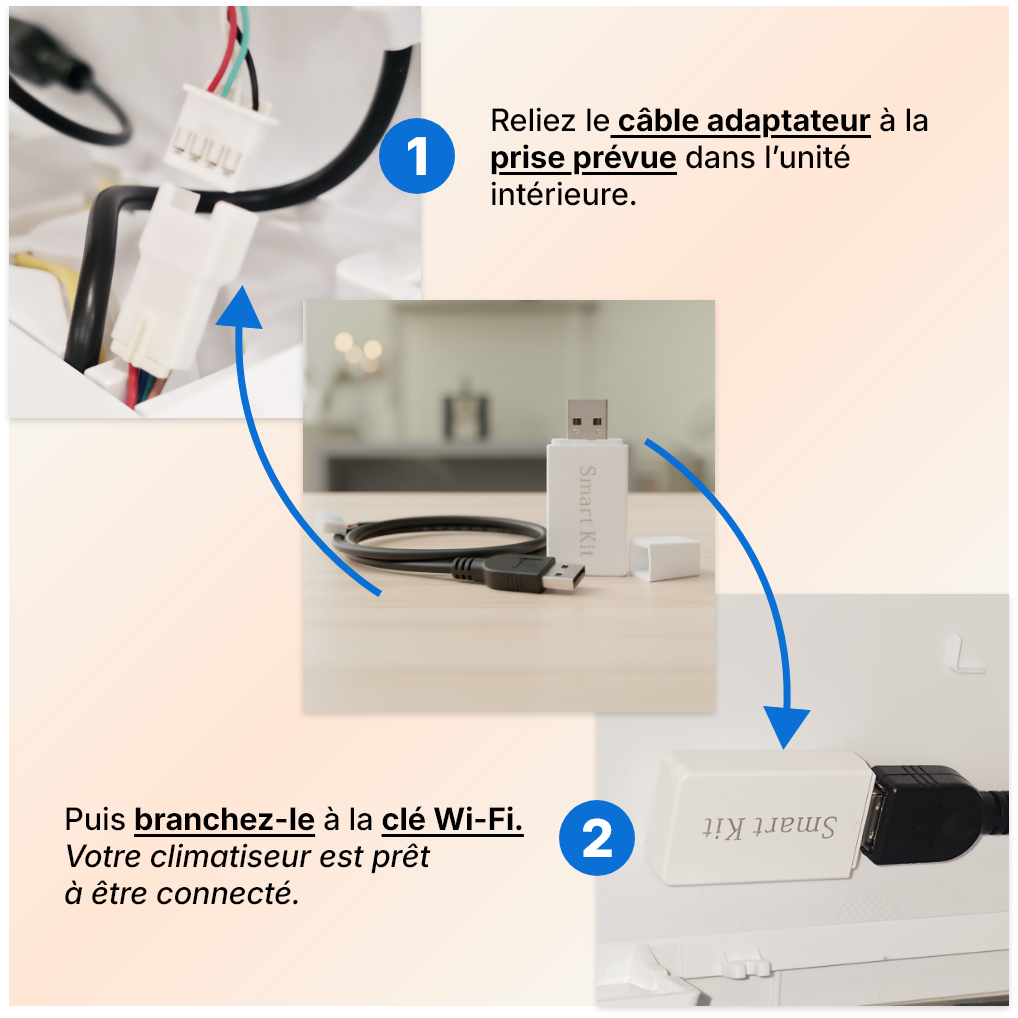 Clé Wi-Fi Multisplit - Contrôle à distance pour climatiseurs Airton