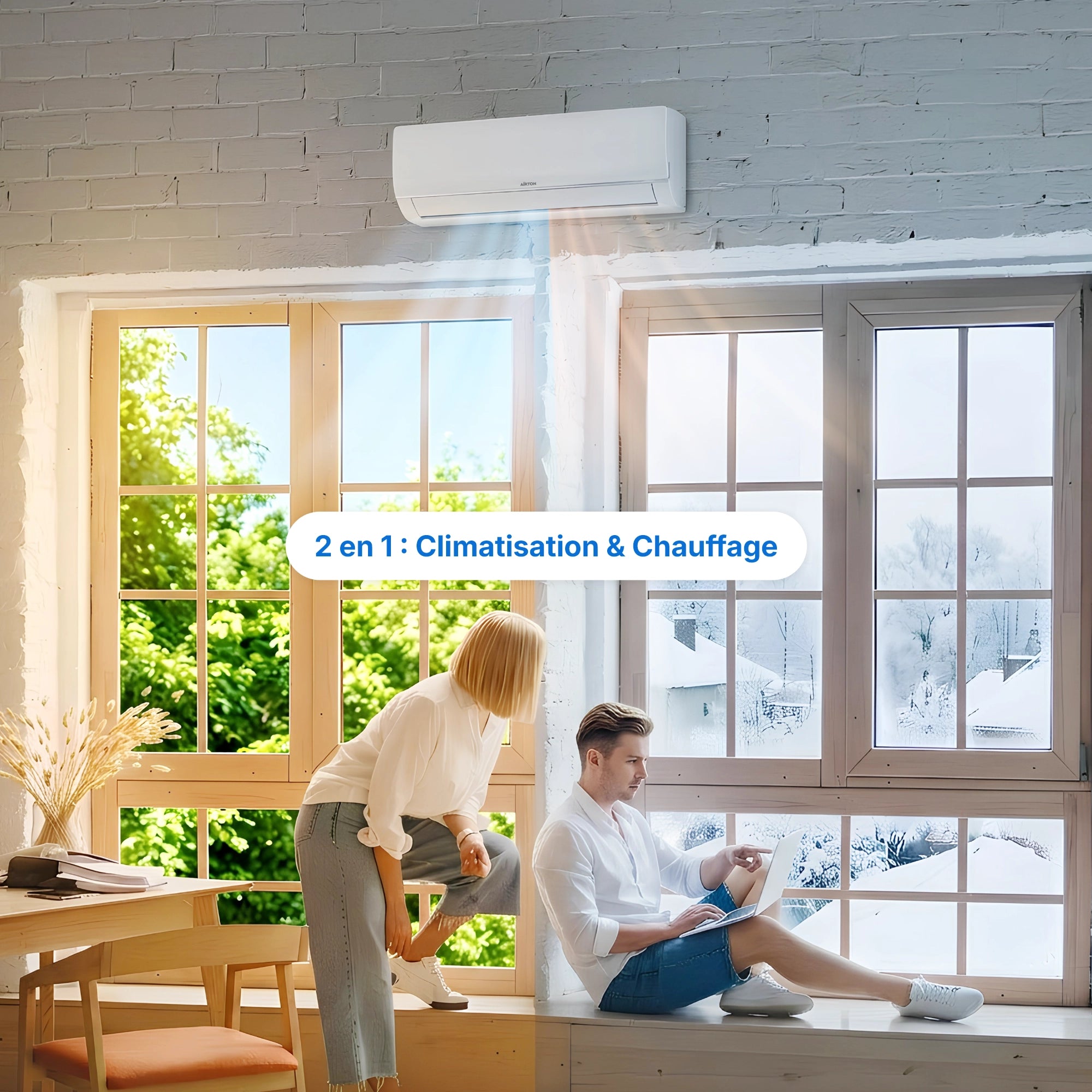 Climatiseur réversible - Pompe à chaleur Air Air (PAC)