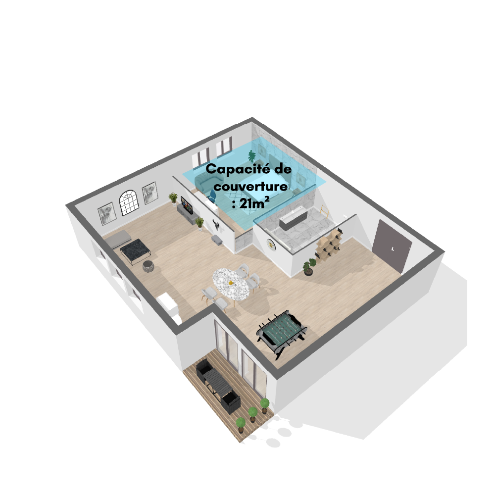 Climatiseur mobile réversible 2000W/1700W 7000BTU (1795572367403)